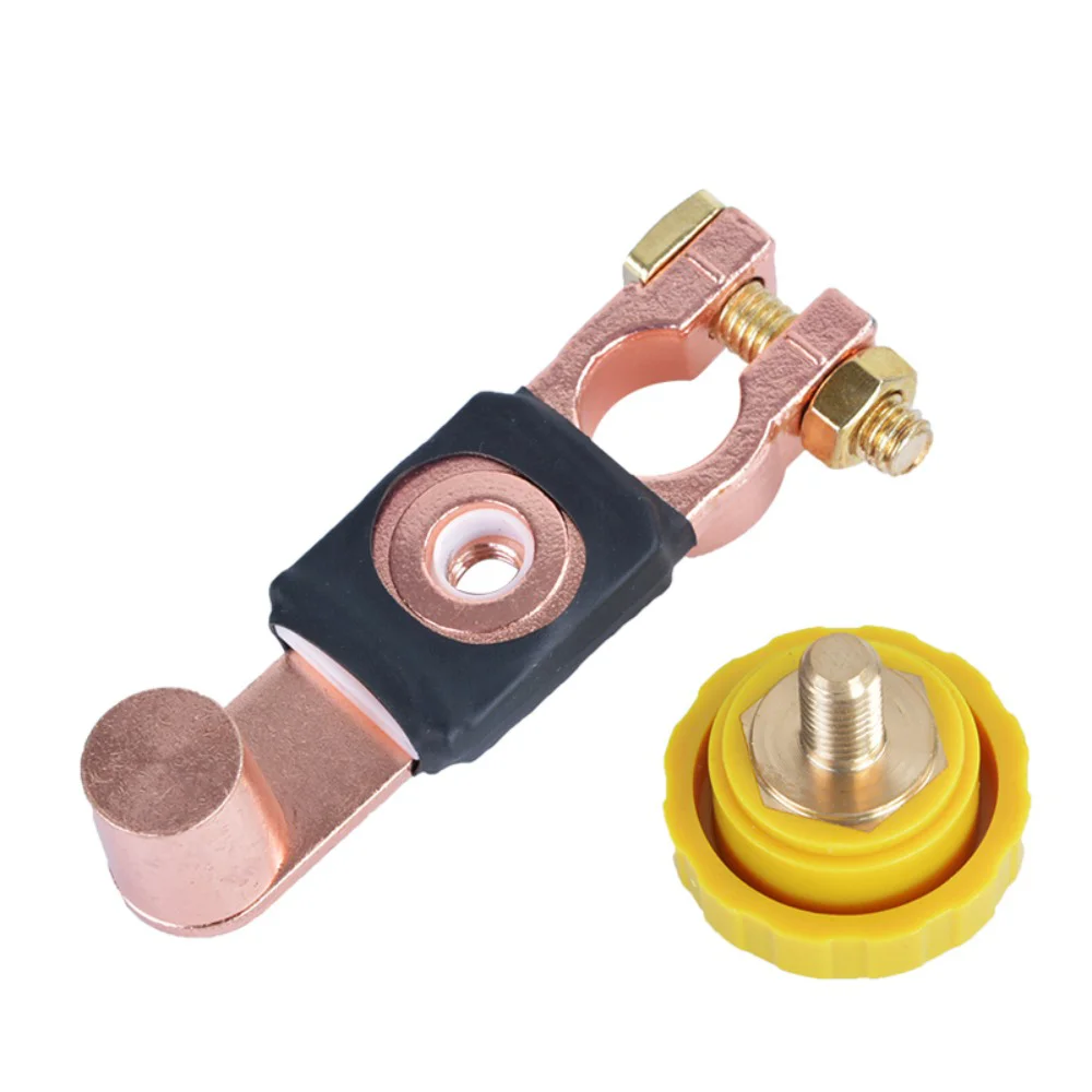 

Durable Brass Automotive Power Switch Positive Negative Electrode Isolator Switch Connector Red Battery Terminals RV