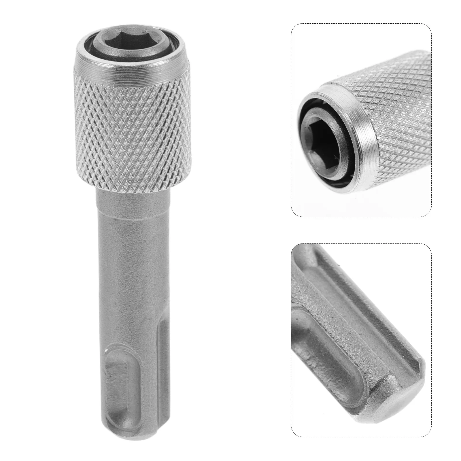 

2Pcs Hexagonal Shank Converter for Electric Hammer 6.35mm Adjustable Drill Bit Extension Adapter Socket Wrench Compatible
