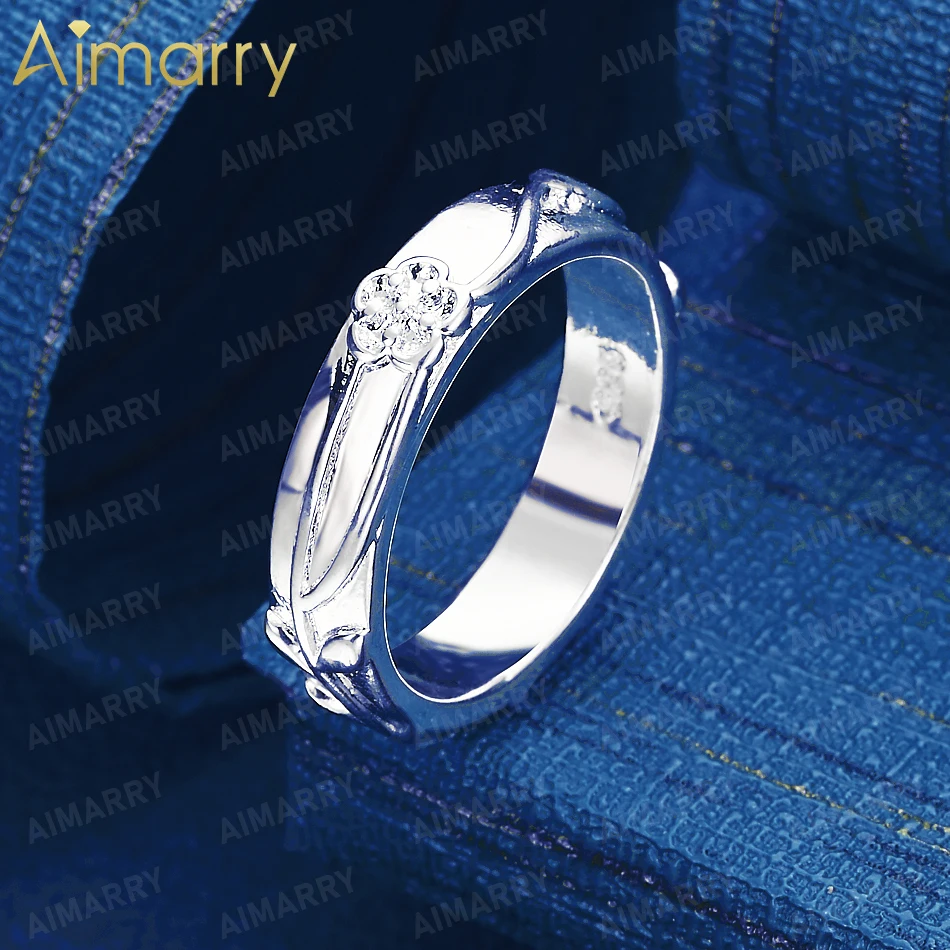 925 Sterling Silver 7-10# Exquisite Relief Flower Ring for Women's Parties Banquets Weddings High-quality Fashion Jewelry
