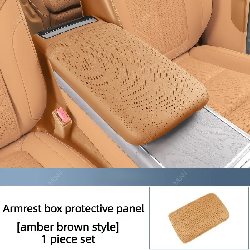 Console Armrest Cover For ZEEKR 9X 2025-2026 Accessories ABS+High-Elastic Scratch-Proof Wear-Resistant Pressure-Proof