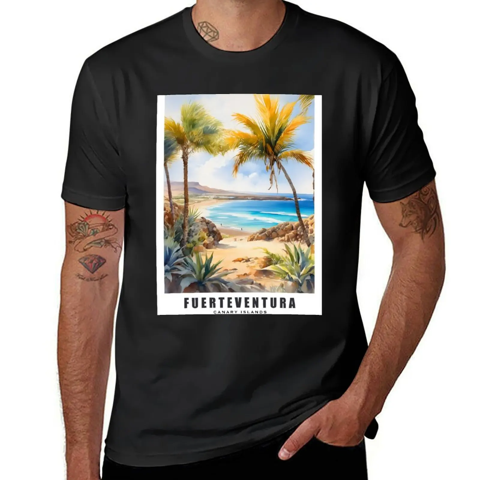 FUERTEVENTURA : Canary Islands / Spain : Island Serenity: Tranquility in Fuerteventura's Idyllic Setting T-Shirt