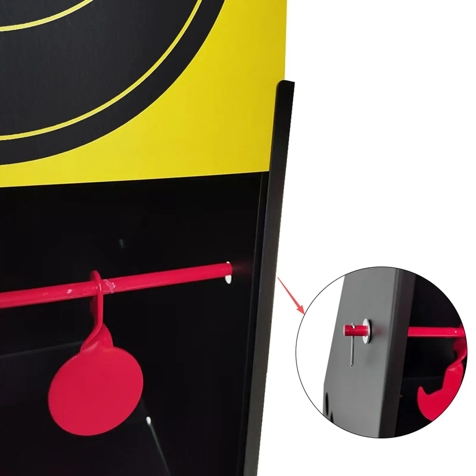 

Portable Target Trap Box Carbon Steel with 20 Paper Targets Metal Rotating Accessories for Outdoor Training