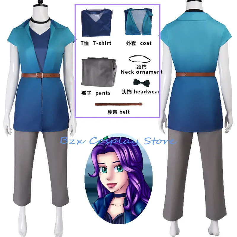 

Game Village Abigail Cosplay Anime Cosplay Costume Girl Abigail Valley Uniform Wig Set Halloween Christmas Clothes for Woman