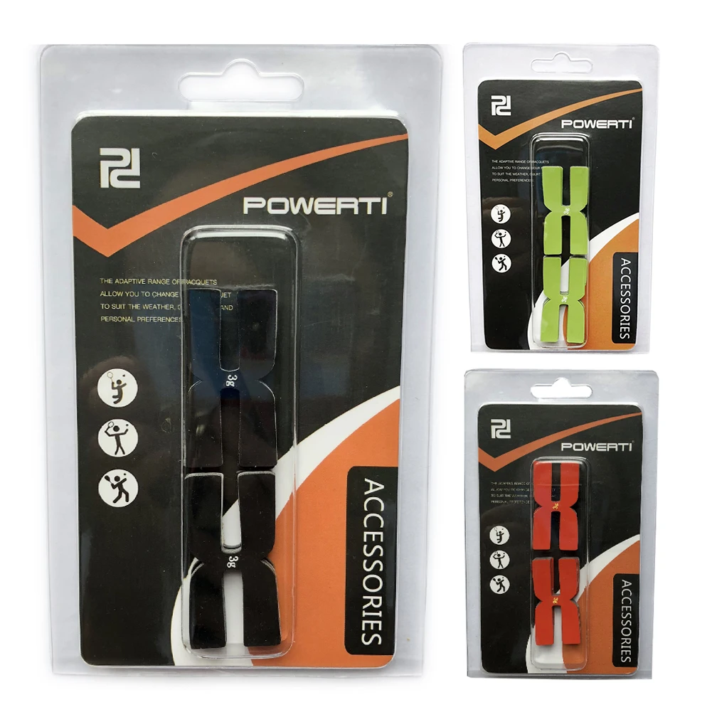 

6Pcs 3g Tennis Racquet Tapes Silicone Tennis Badminton Racket Weight Balance Strips H-Shaped for Tennis Training Accessories