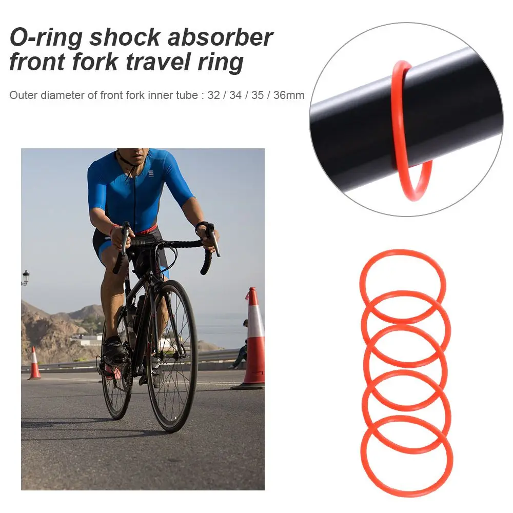 32/34/35/36mm Red Circle Oil Sealed Foam Bike Suspension Fork Bicycle Front Fork Stroke Ring Bicycle Fork Sealed O-ring