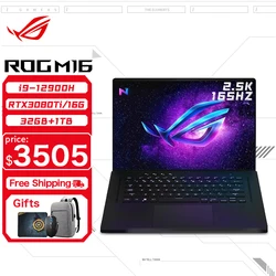 ASUS ROG Flow X16 Gaming Laptop 12th Intel Core i9 12900H 32G RAM 1T SSD RTX3080Ti-16GB 2.5K Screen 165Hz 16Inch E-sports Comput