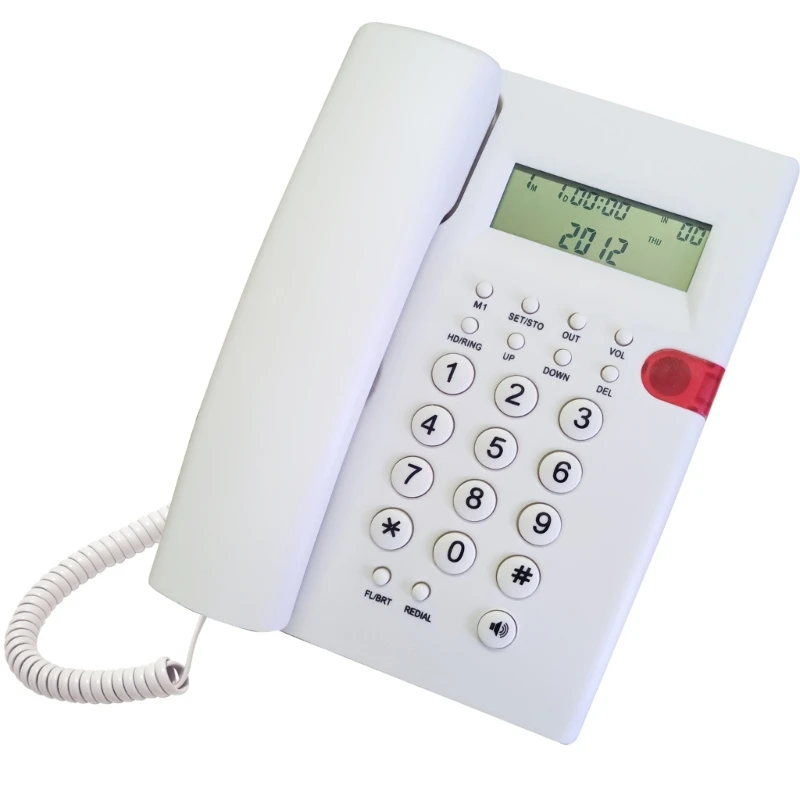 K010A-1 Landline Phone Desk Corded Telephone for Home/Hotel/Office English