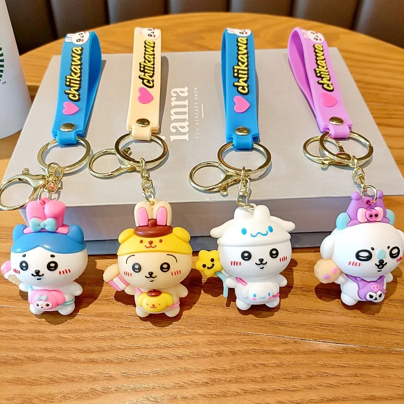 

MINISO Chiikawa кулон Усаки брелок Xiaobaji Ikawa Sanrio аниме брелок