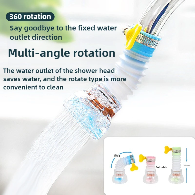 Filtri per l'acqua Rubinetto Testa antispruzzo Filtro per la purificazione dell'acqua da cucina Rotante retrattile con risparmio idrico Maifanshi