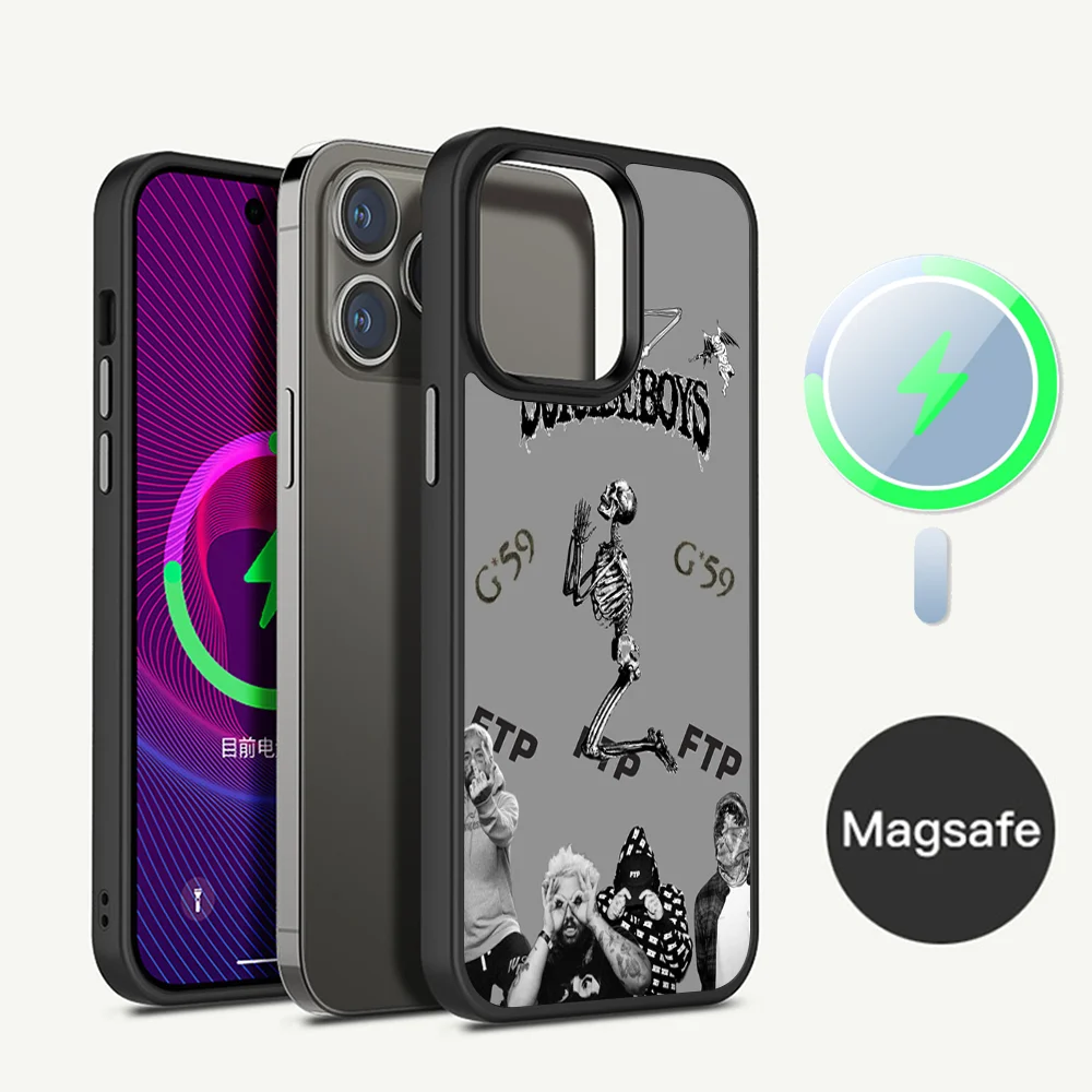 S-Suicide-boys band Phone Case Magnetic Case For iPhone 16 14 13 12 11 15 Pro Max Plus For Magsafe Wireless Charge Cover