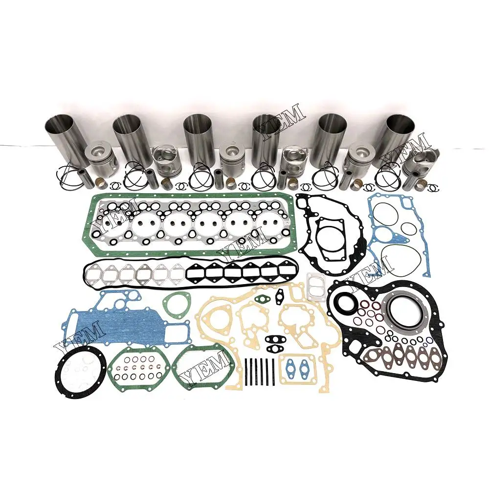 For Isuzu Repair Kit With Piston Rings Liner Gaskets 6D34 Engine spare parts