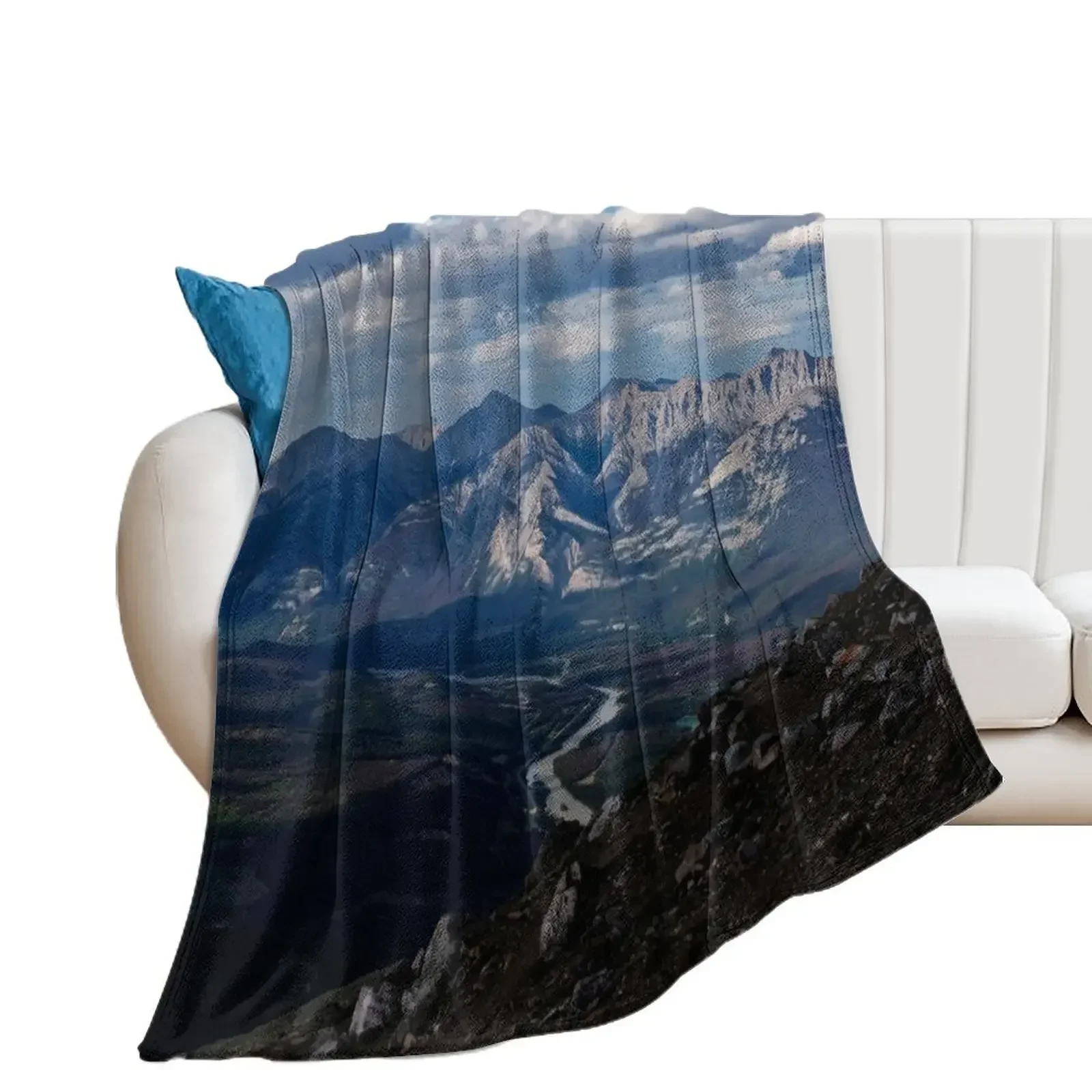 Canadian Rockies Throw Blanket Bed Moving Blankets