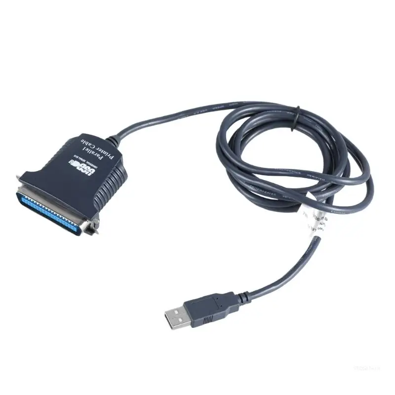 180cm USB to CN36 Parallel Port Cable, Male to Male Connector Data Link Cord for Easily Printer Plug and Play Dropship