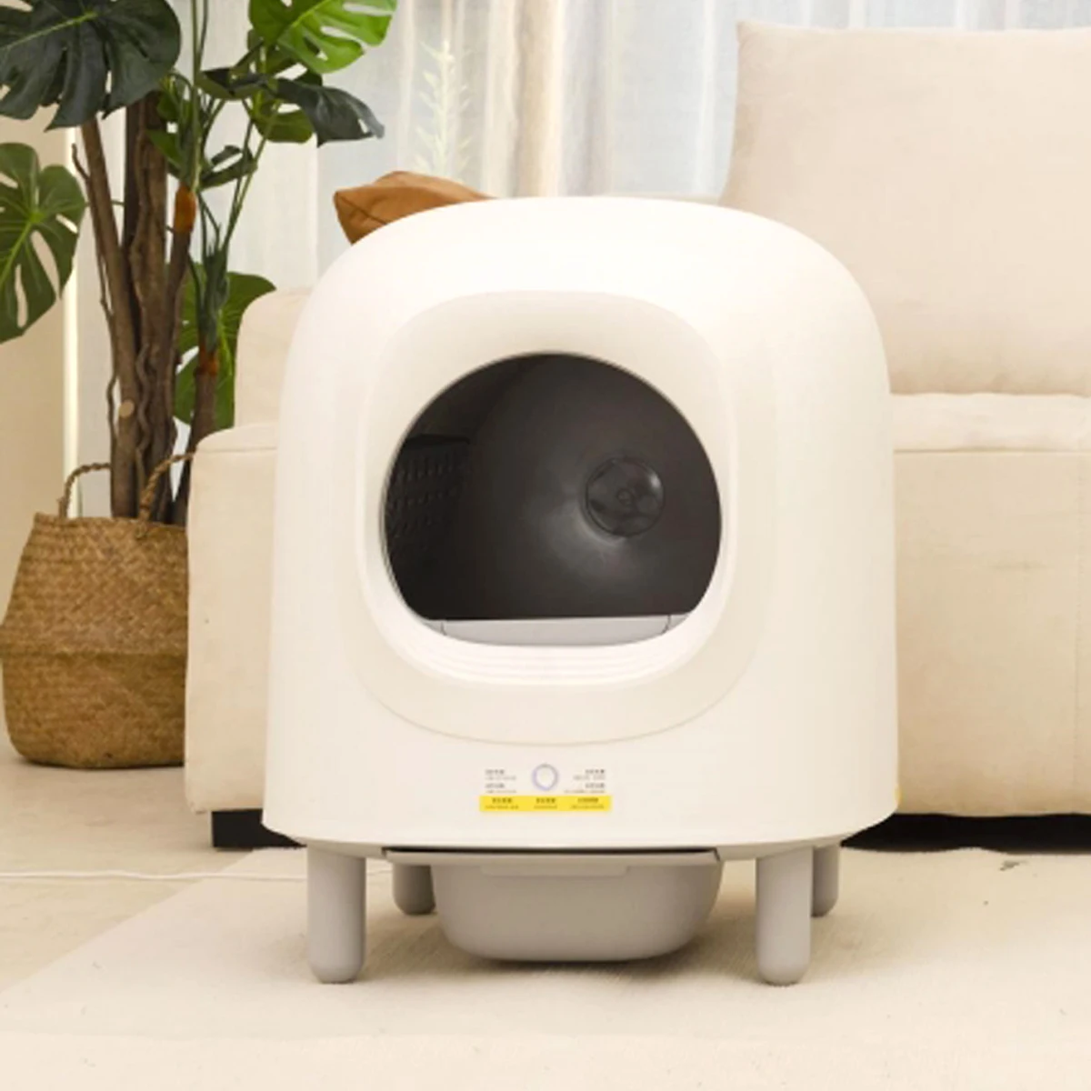 

Умный кошачий лоток Petree, автоматический самоочищающийся лоток, WIFI, пульт дистанционного управления, лоток для домашних животных, вес и съемный кошачий туалет