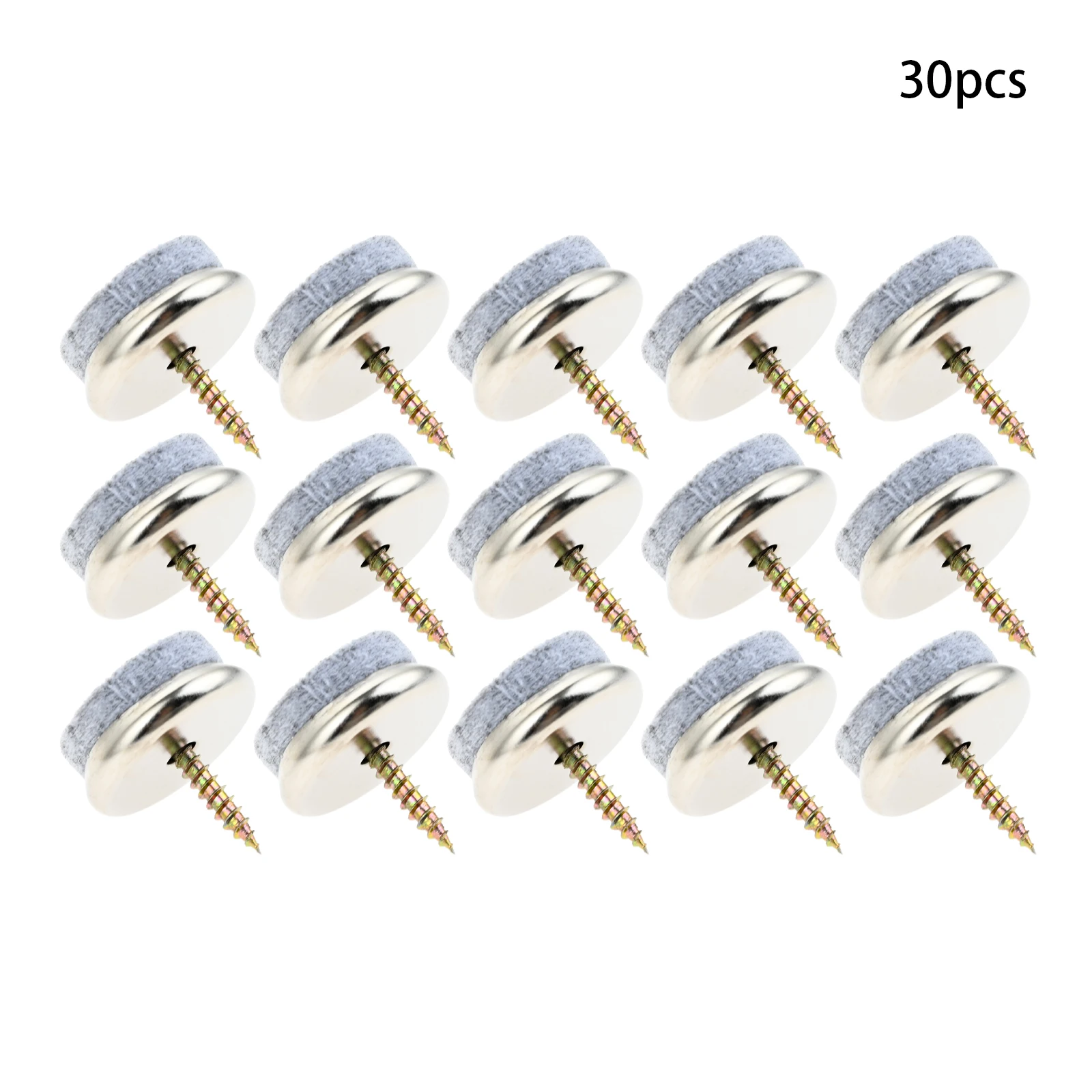 30 szt. Filcowe szybowce do mebli wkręcane 18mm-28mm 0.7 