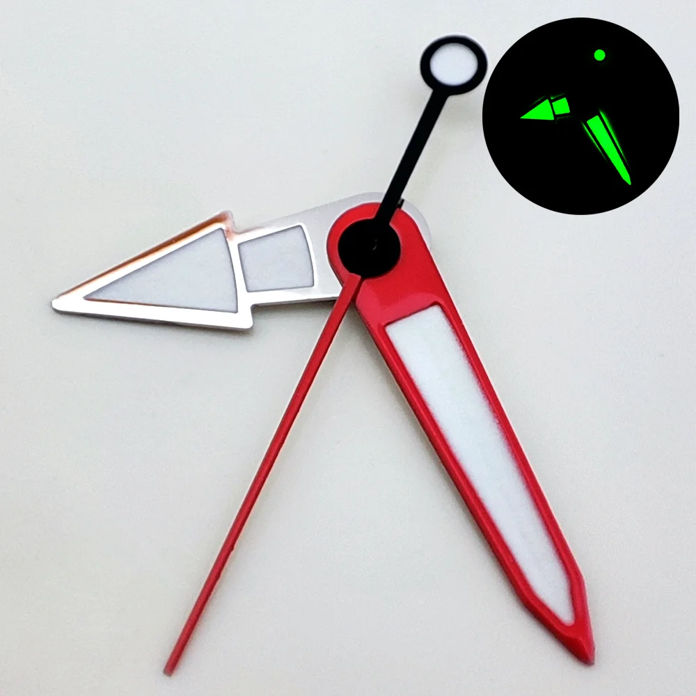 เข็มนาฬิกา NH35มือแดง/ดำเหมาะสำหรับ NH35/NH36อะไหล่เปลี่ยนนาฬิกา