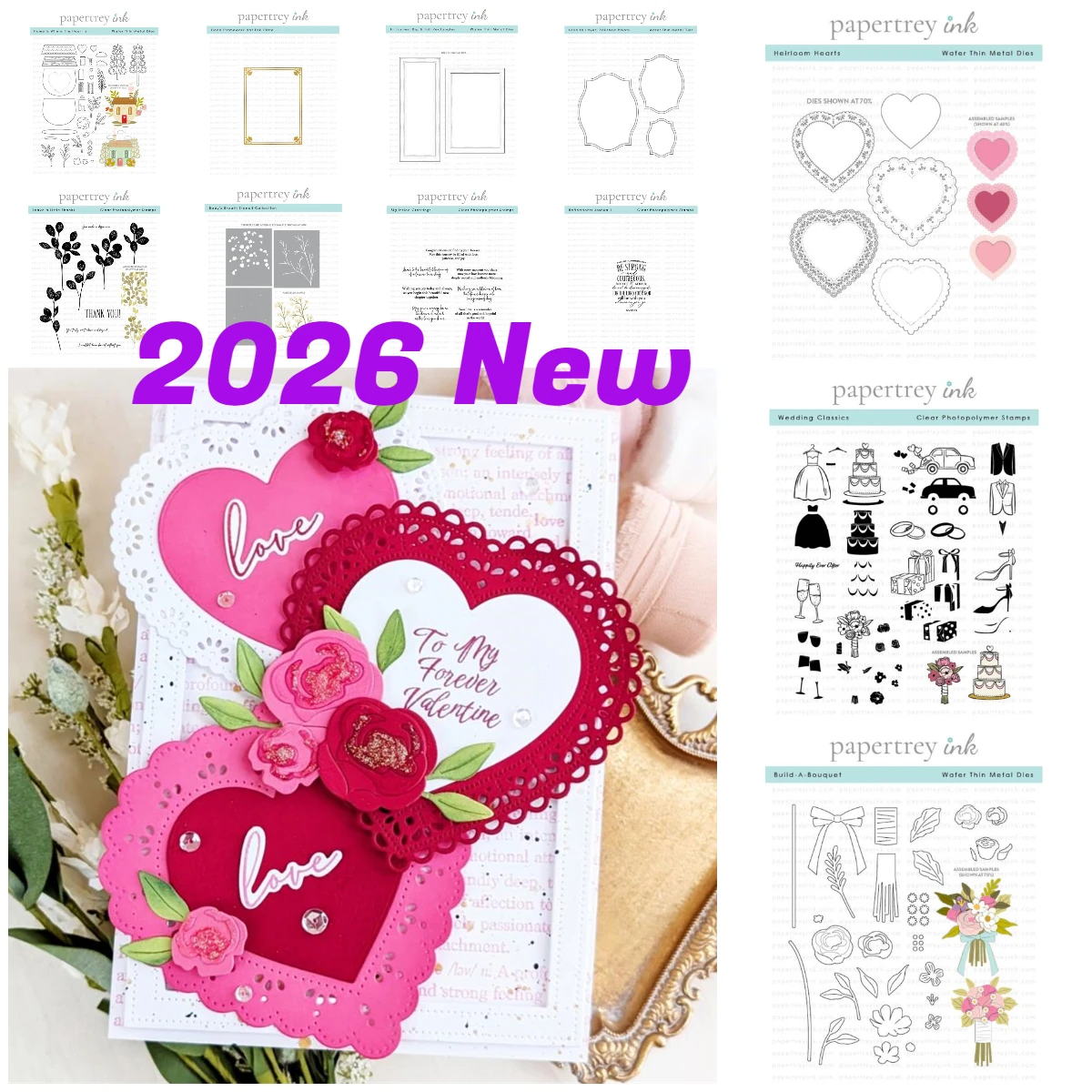 

Happy Valentine's Day Big Inside Greetings Metal Cutting Dies And Clear Stamps For DIY Scrapbook Stamps Album Craft Paper Card