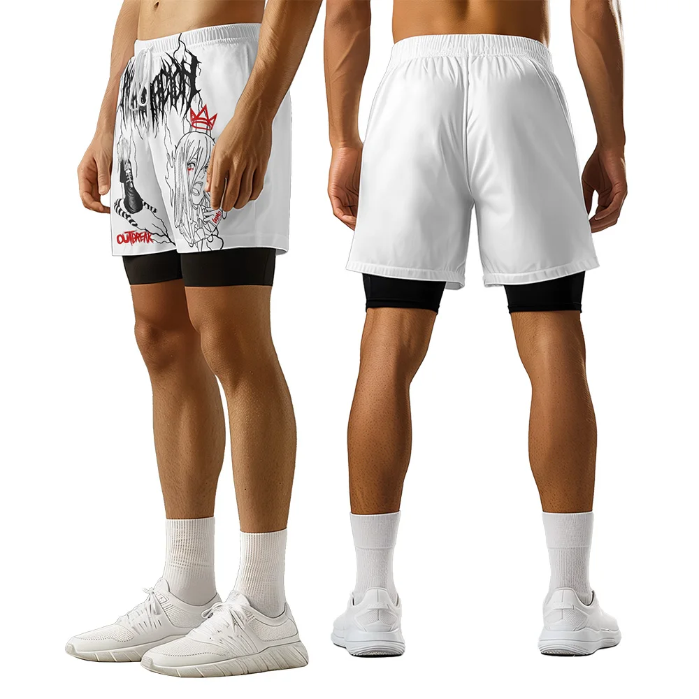 

Original design cartoon character Summer 3D Advanced Print Casual trend Sports High Street basketball shorts men shorts