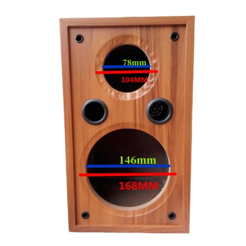 Caixa vazia tweeter de 4 polegadas, woofer de 6,5 polegadas, caixa de alto-falante para carro/casa diy, caixa de som de 1 peça, caixa de alto-falante de madeira, caixa de áudio passiva