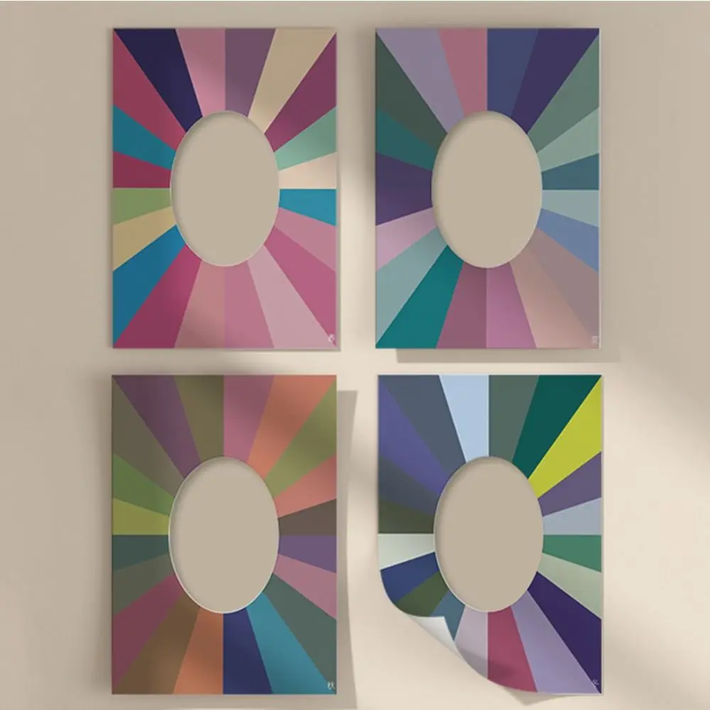 Spring Summer Autumn Winter Skin Color Self Test Card Sample Designer Paint Four Seasons Color Cards Color Comparison Card