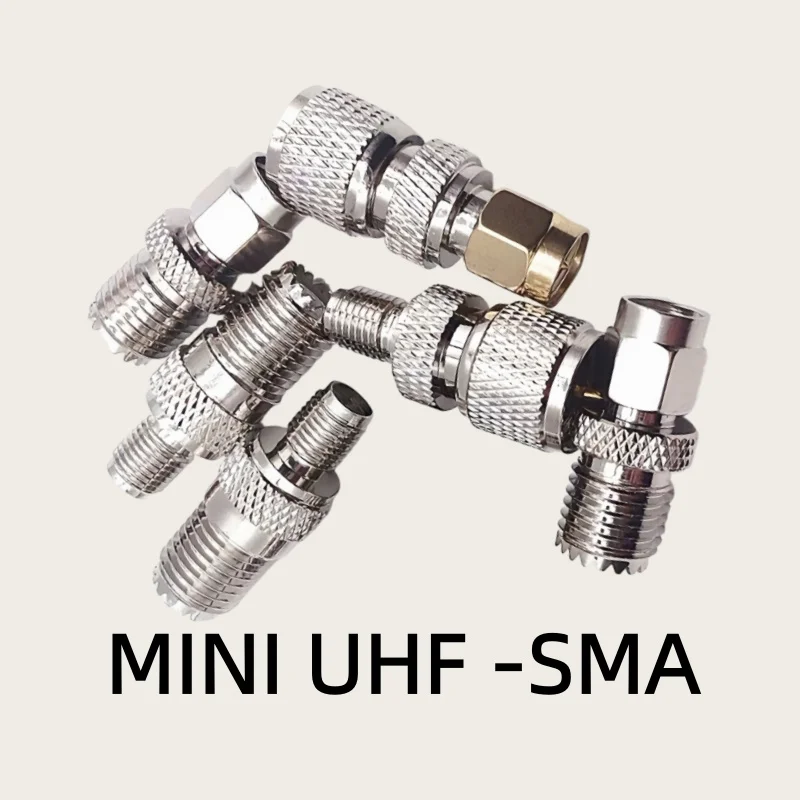 1pcs Adapter Mini UHF Male to SMA Female jack RF Coaxial  Straight Connector