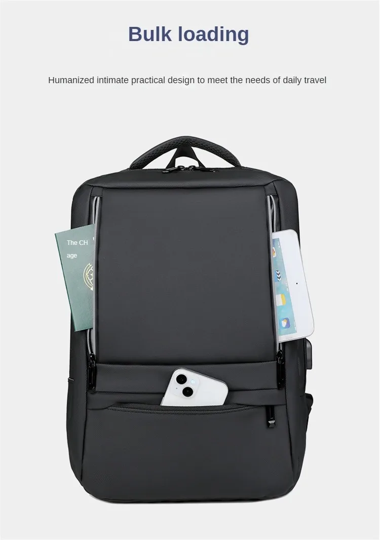 Business backpack for men, multi-functional backpack, travel high-end book backpack USB interface