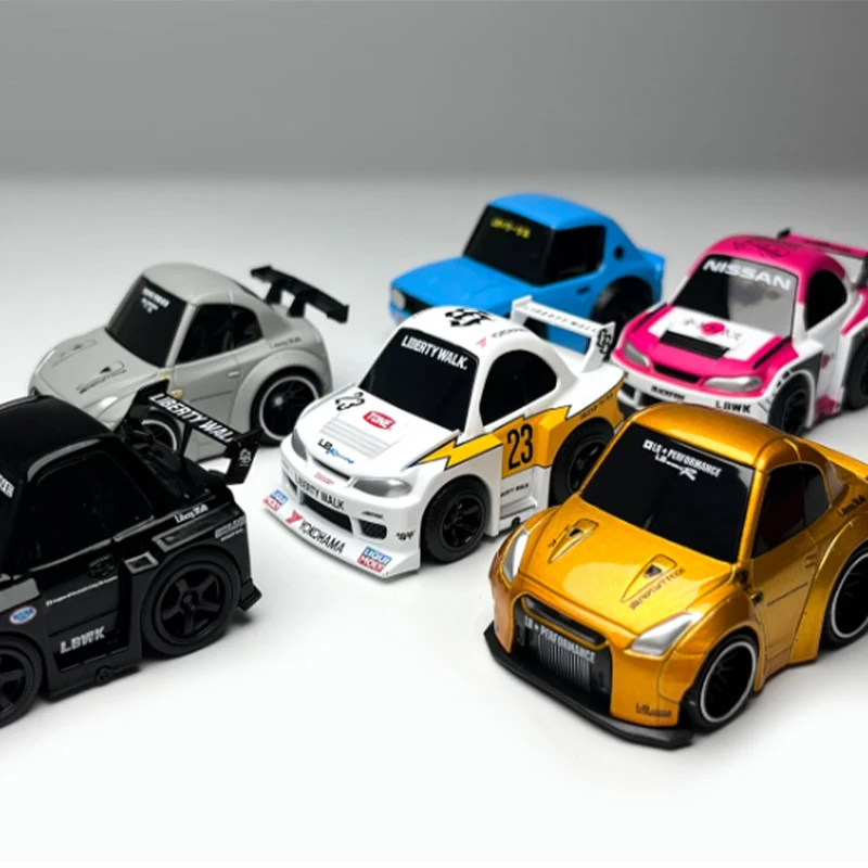 دييكاست الأصلي 1:64 مقياس Qube Carz R35 محاكاة سبيكة سيارة نموذج جمع الديكور لعبة هدية تذكارية العرض #5