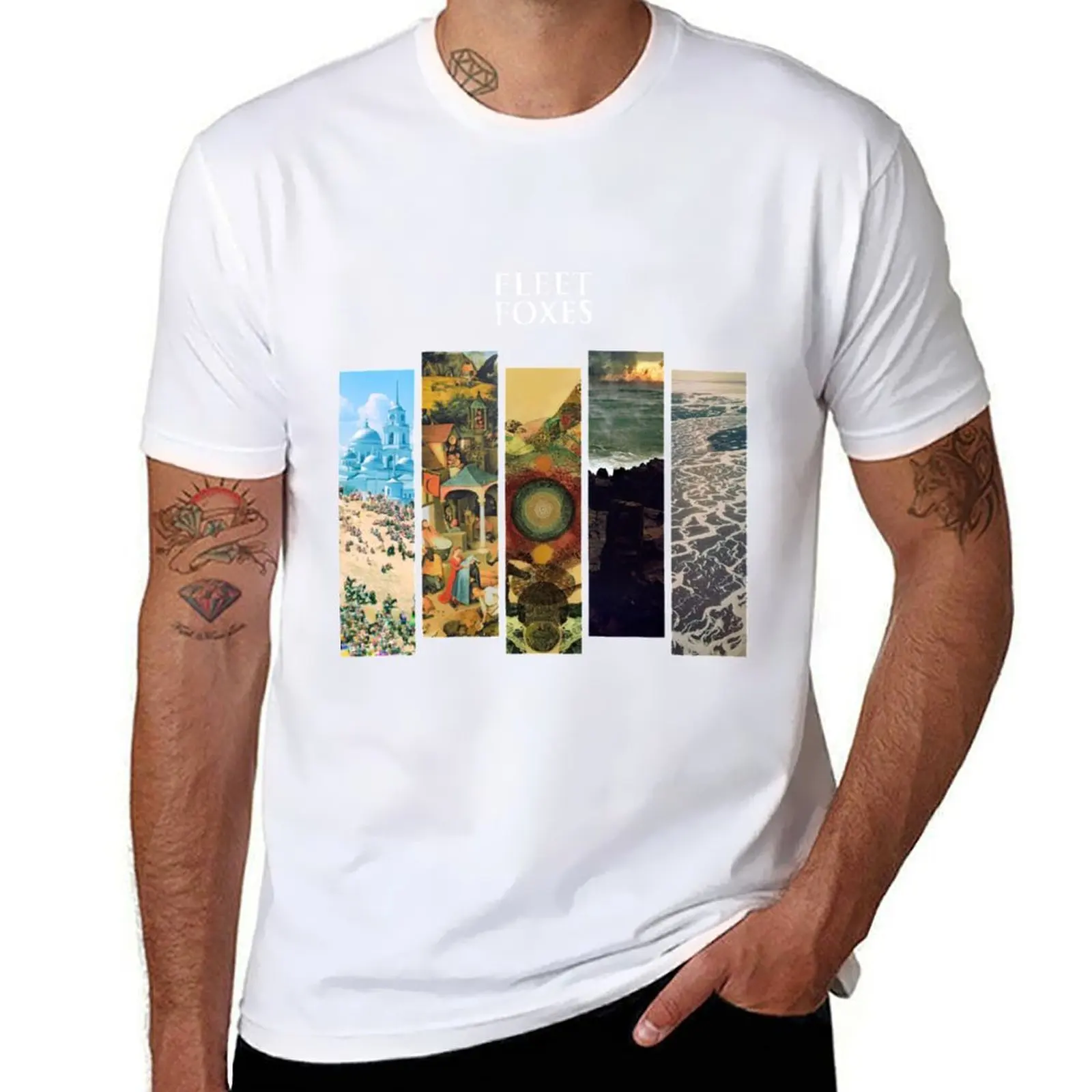 Fleet Foxes - Album Discography Series T-Shirt anime tshirt t shirt man cotton T-Shirt