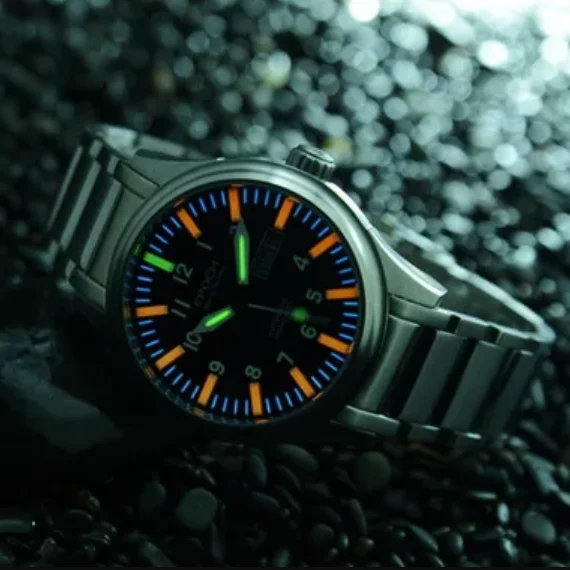 

Мужские автоматические часы EPOCH, 43 мм, роскошные механические наручные часы со светящимися трубками, 10 бар, водонепроницаемые с сапфировым стеклом SW200