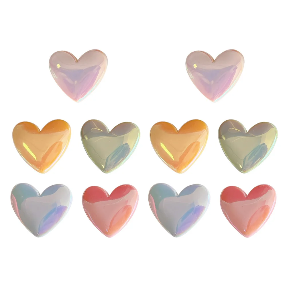 

10Pcs Heart Shaped Hairpin Cute Barrettes Hair Accessory for Parties Travel Heart Hair Clip Barrettes for