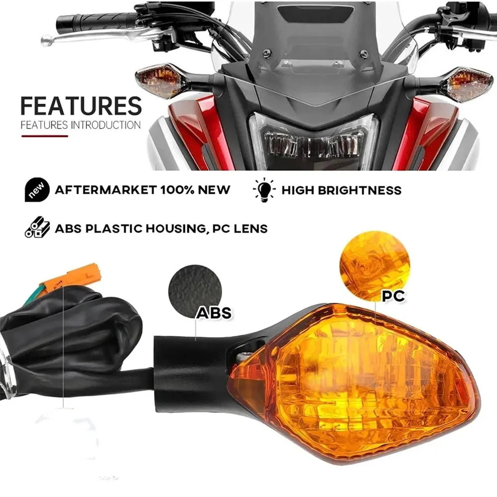 Motorcycle Turn Signal Light Indicator For HONDA CBR 500R 650F CB 500F X 650F 400F 400X CTX 700N NC 700S CRF 250L CMX 300