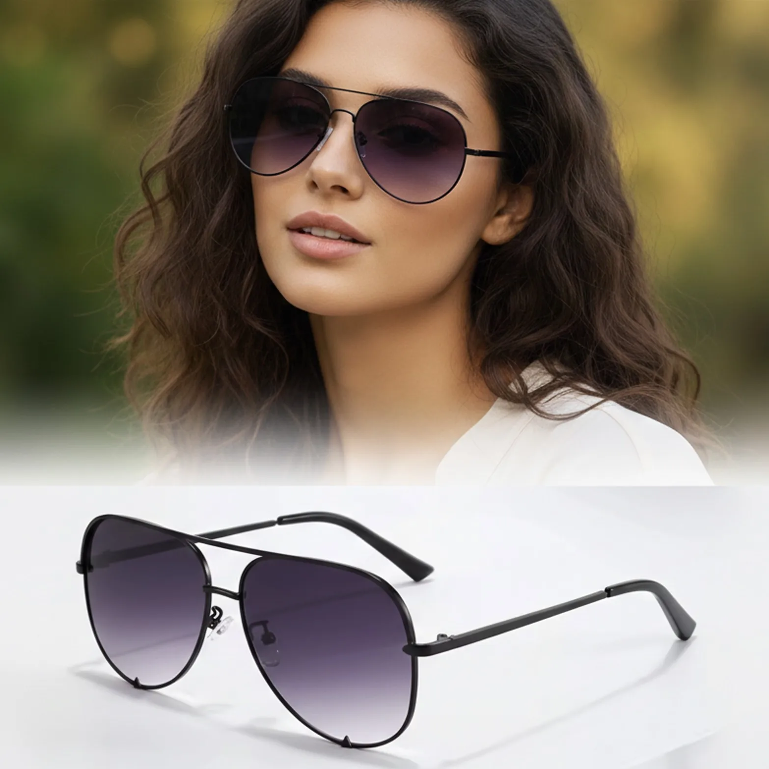 

Retro Style Double Beam Toad Mirror Men and Women Metal Sunglasses Hiking Glasses Goggles