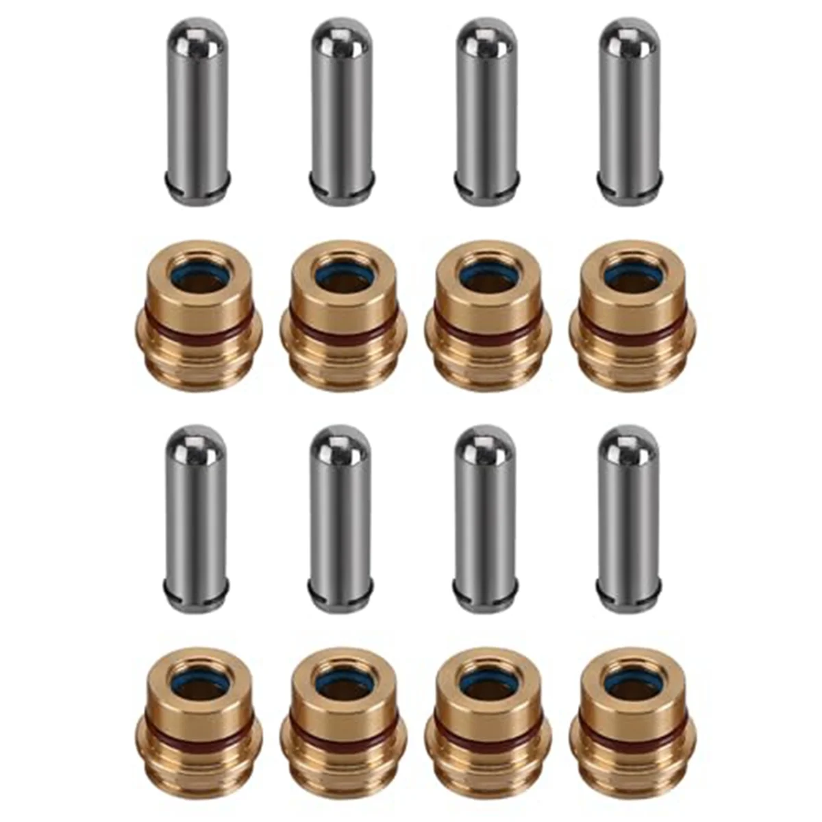 8 Pcs Pilot Valve Pusher 198-1076 1981076 for Caterpillar CAT Excavator 216B3 226B 236B 242B 247B 252B 268B 287B