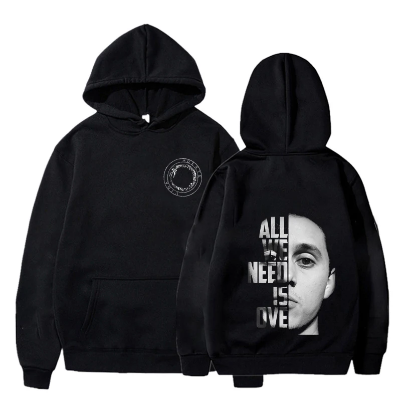 Love is over Canserbero Graphic Hoodies Sweatshirt  Vida All We Need Printed Hoodie  Men Women Clothing  Streetwear  Pullover