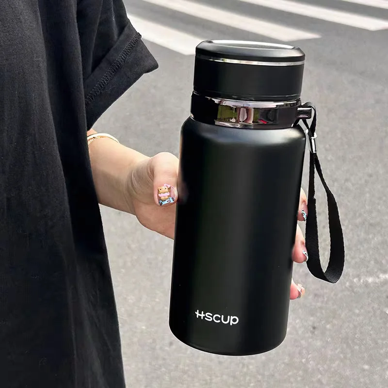 Autumn and Winter New Large Capacity Portable Tea Cup 316 Stainless Steel Cup High End Business Water Cup Insulated Pot