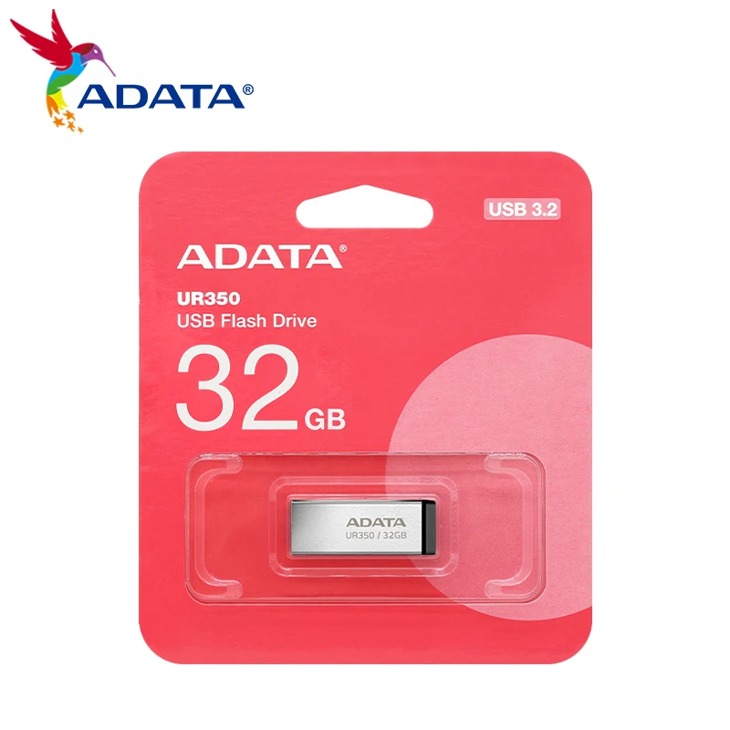 ADATA Chiavetta USB USB3.2 UR350 Chiavetta di memoria flash 32 GB 64 GB 128 GB 256 GB Bus seriale universale UDisk per laptop desktop