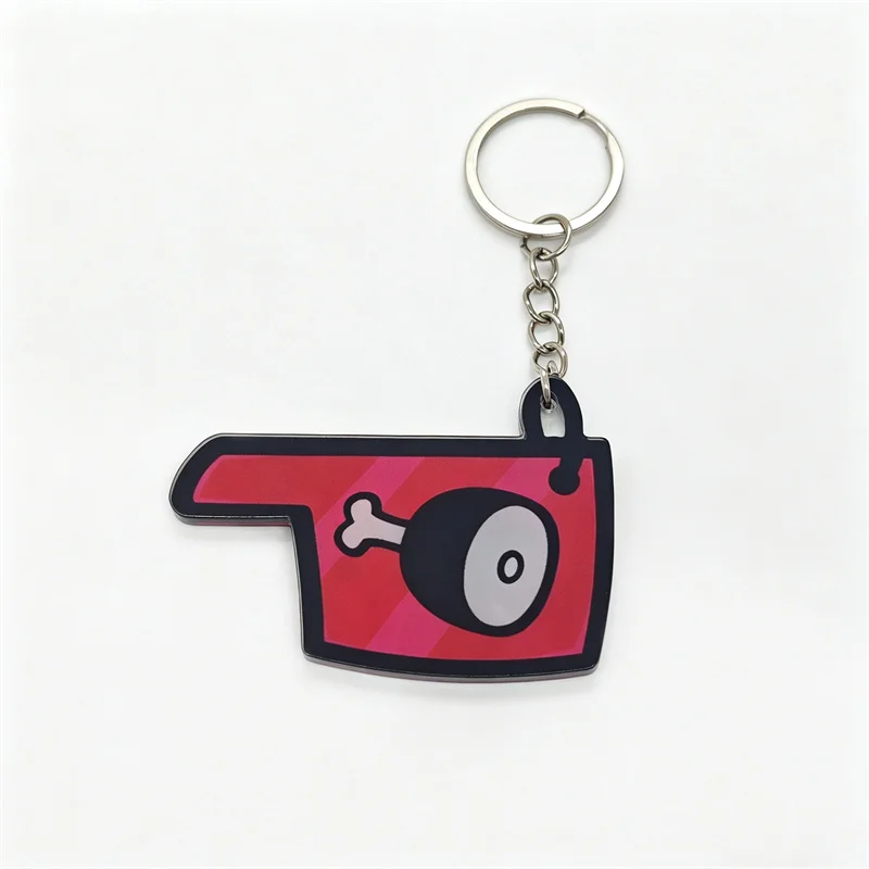 Game Mewgenics Occupation Cleric Fighter Butcher Thief Cosplay Keychain Acrylic Key Chain Ornament Bag Key Ring Accessories Prop