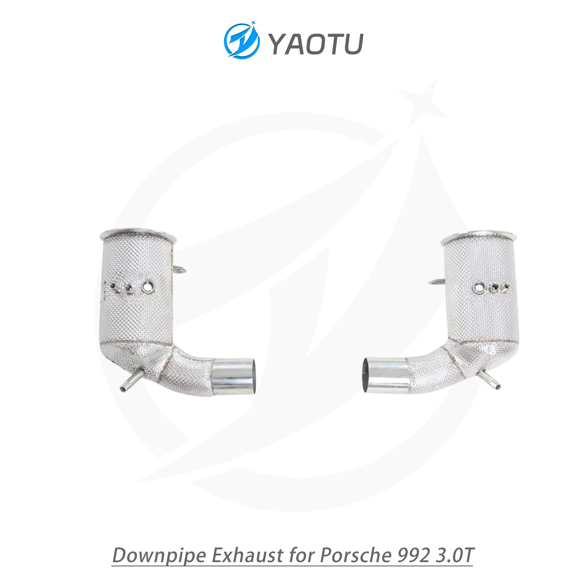 YT High-Performance Catted Downpipe 304 Stainless Steel for Porsche 992 3.0T Turbo
