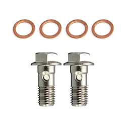 Motorcycle Stainless M10 x 1.25 Banjo Bolts Brake Master Cylinder Screw Brake Hose Caliper Bolt Hydraulic Clutch Screw