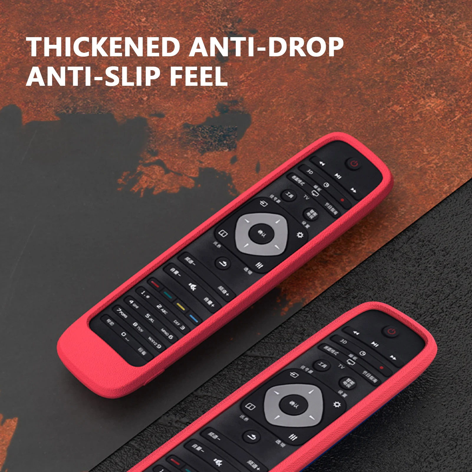 Pyłoszczelne pokrowce na pilota Philips SMART TV Stick Miękkie silikonowe etui na pilota Wymienna, odporna na wstrząsy osłona ochronna