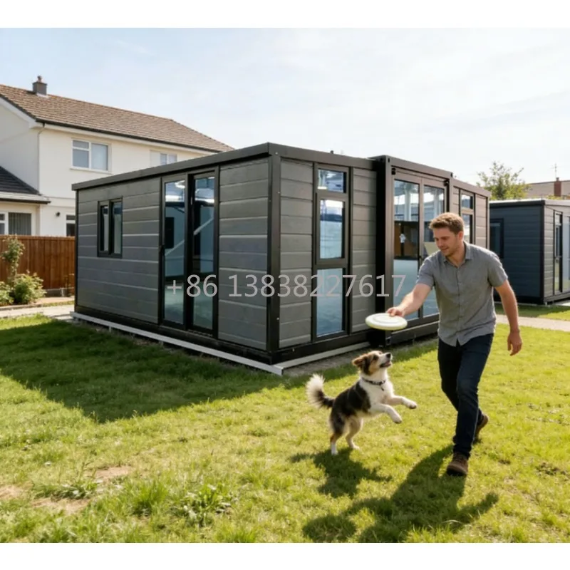 House Container Homes 40ft Luxury House Luxury  40ft  Prefab Modular 2 Bedroom Folding Expandable Container House