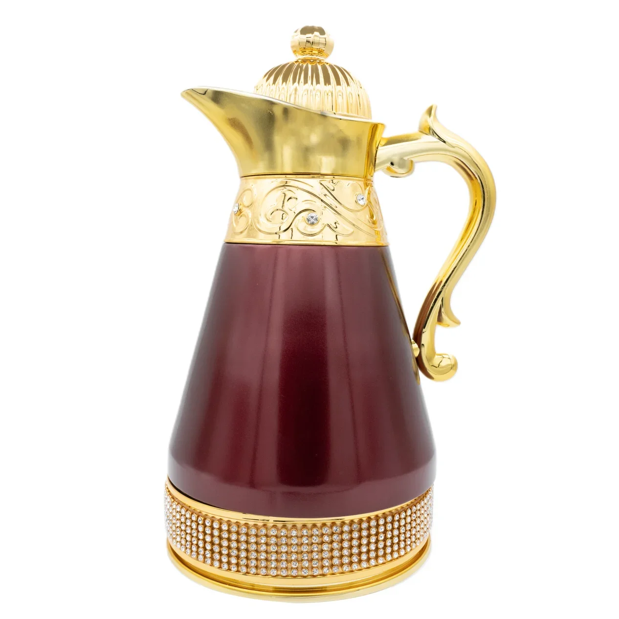 1L Arabian Glass Liner Dallah Pot Arabic Coffee Stainless Steel Vacuum Flask Tea Coffee Kettle Set Thermal Big Capacity Thermos