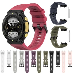 Fashion Silicone WatchStrap For Huami Amazfit T-Rex 2 SmartWatch Band Bracelet Soprt Wristband For Amazfit T Rex 2 Strap belt