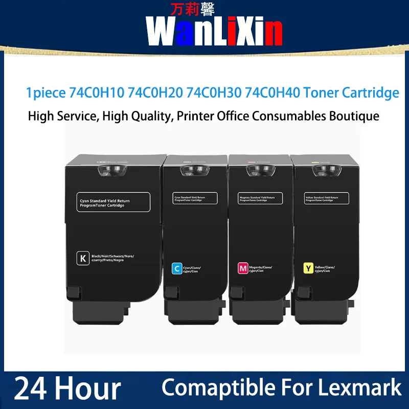 

1piece CS720de 74C0H10 74C0H20 74C0H30 74C0H40 Toner Cartridge Compatible For Lexmark CS720de CS725de CX725de CX725dhe