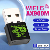 WiFi 6 AX900 Bluetooth 5.3 WiFi USB Adapter Wireless Dual Band 2.4G&5GHz Wi-Fi Antenna USB For PC/Laptop Win10/11 Driver Free