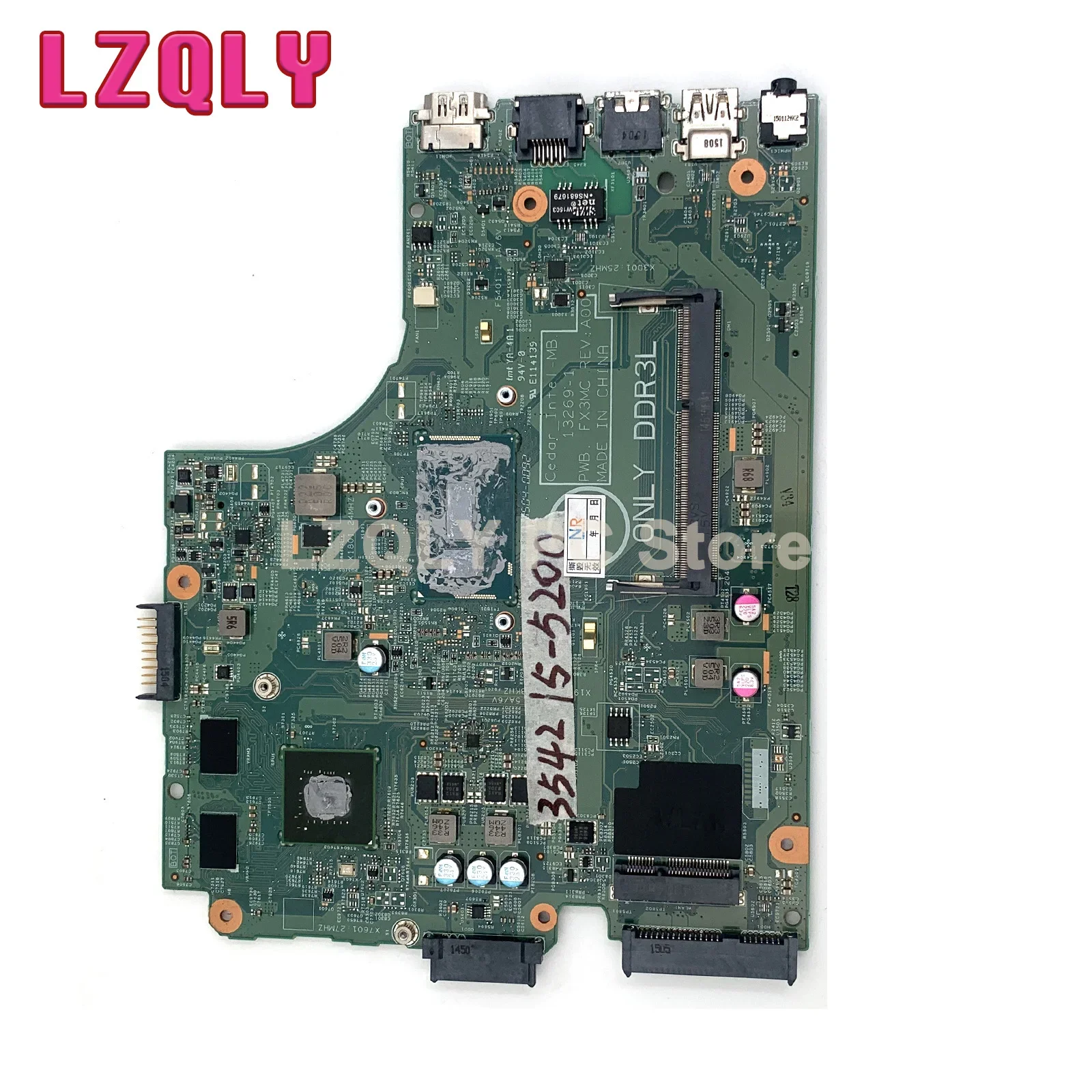 13269-1 para DELL Inspiron 15R 3542 3543 3442 3443 5748 5749 placa base para ordenador portátil FX3MC UMA con i3 i5 i7 CPU GT820M/840M GPU