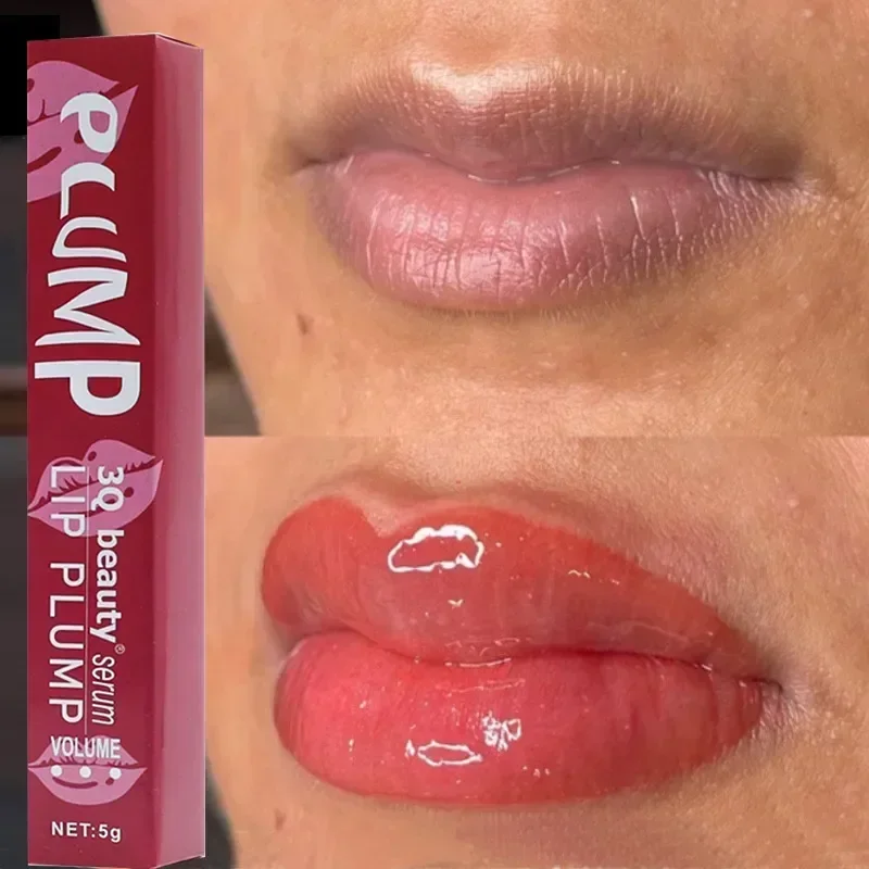 Lip Plump Serum Instant Volumising Essential Oil Increase Lip Elasticity Reduce Fine Lines Repair Nourish Sexy Beauty Lip Care