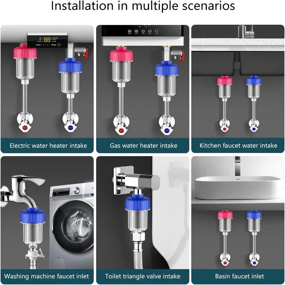 

Универсальный предфильтр для водонагревателя с защитой от накипи, долговечный, для бытового использования