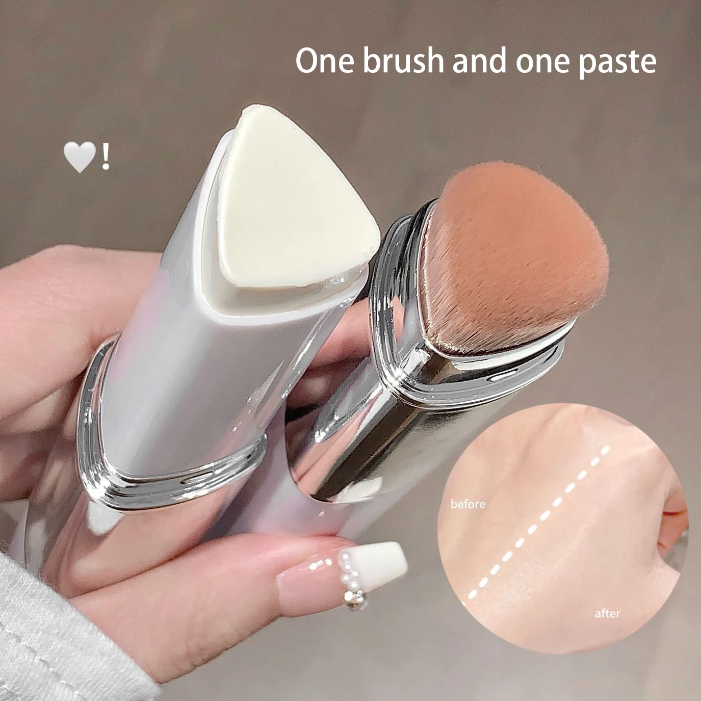 Base de maquillaje 2 en 1 que cambia de color, base líquida ligera, hidratante y abrillantadora, que cambia de color para todo tipo de piel