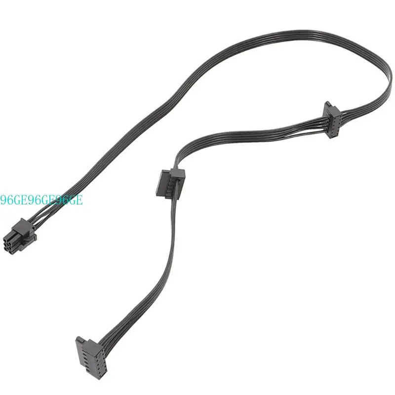 

96GE Efficient 6Pin to SATAX3 15PinSATA Hard Drive Power Cord for Corsair RM RMX